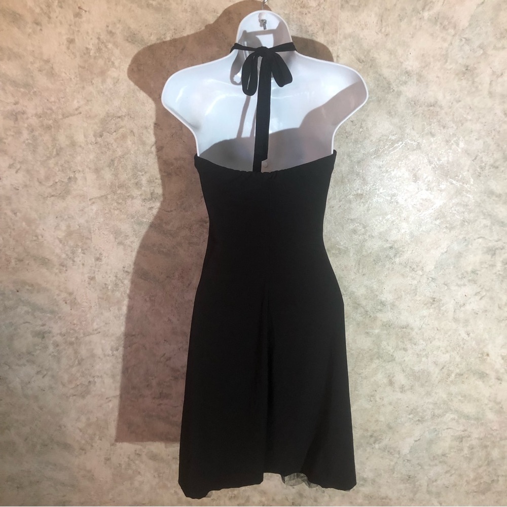 B. Darlin Strapless Laced Hem Black Dress - Picture 9 of 12